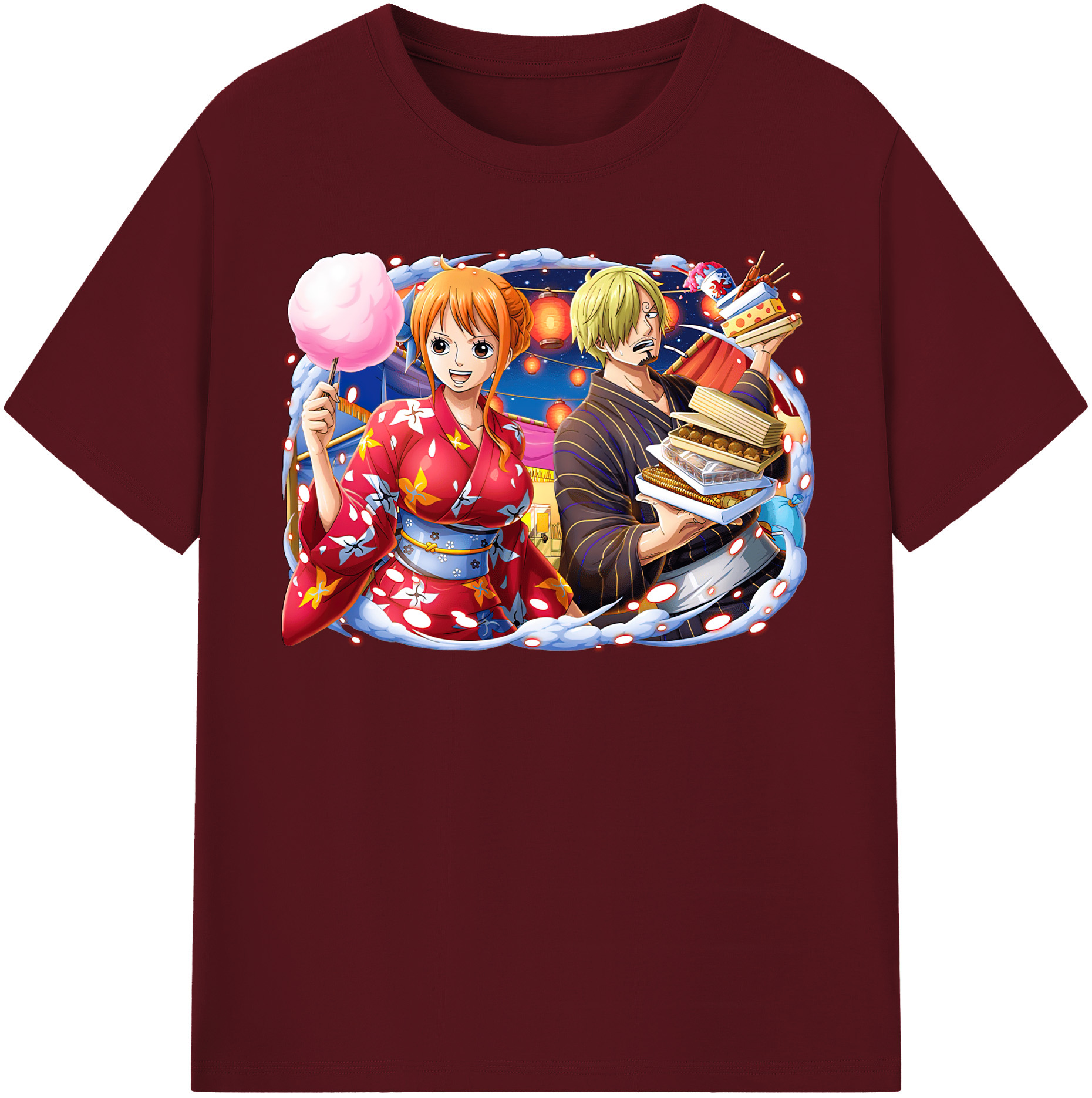 ワンピース サンジ ONE PIECE Sanji 綿100％半袖Tシャツ（フロントプリント）